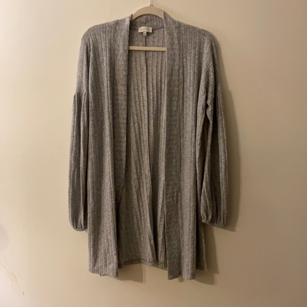 Lucky Brand Gray Cardigan